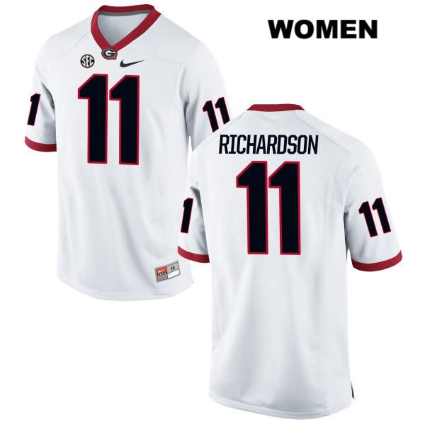 Georgia Bulldogs Women's Keyon Richardson #11 NCAA Authentic White Nike Stitched College Football Jersey WRG7056RI